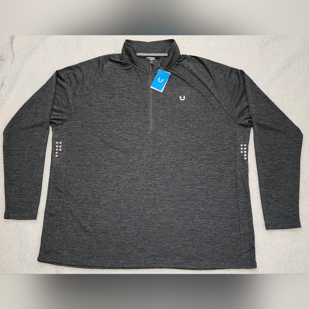 Northyard Heather Long Sleeve Quarter Zip Pullover Sz 4XL NWT